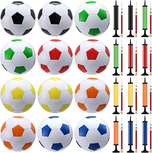 Miniatura 8 de Leyndo Regalos de Operación de Navidad Incluyen Balones de Fútbol Desinflados Tamaño 5 con Bombas al Por Mayor con Agujas para Adultos Regalos