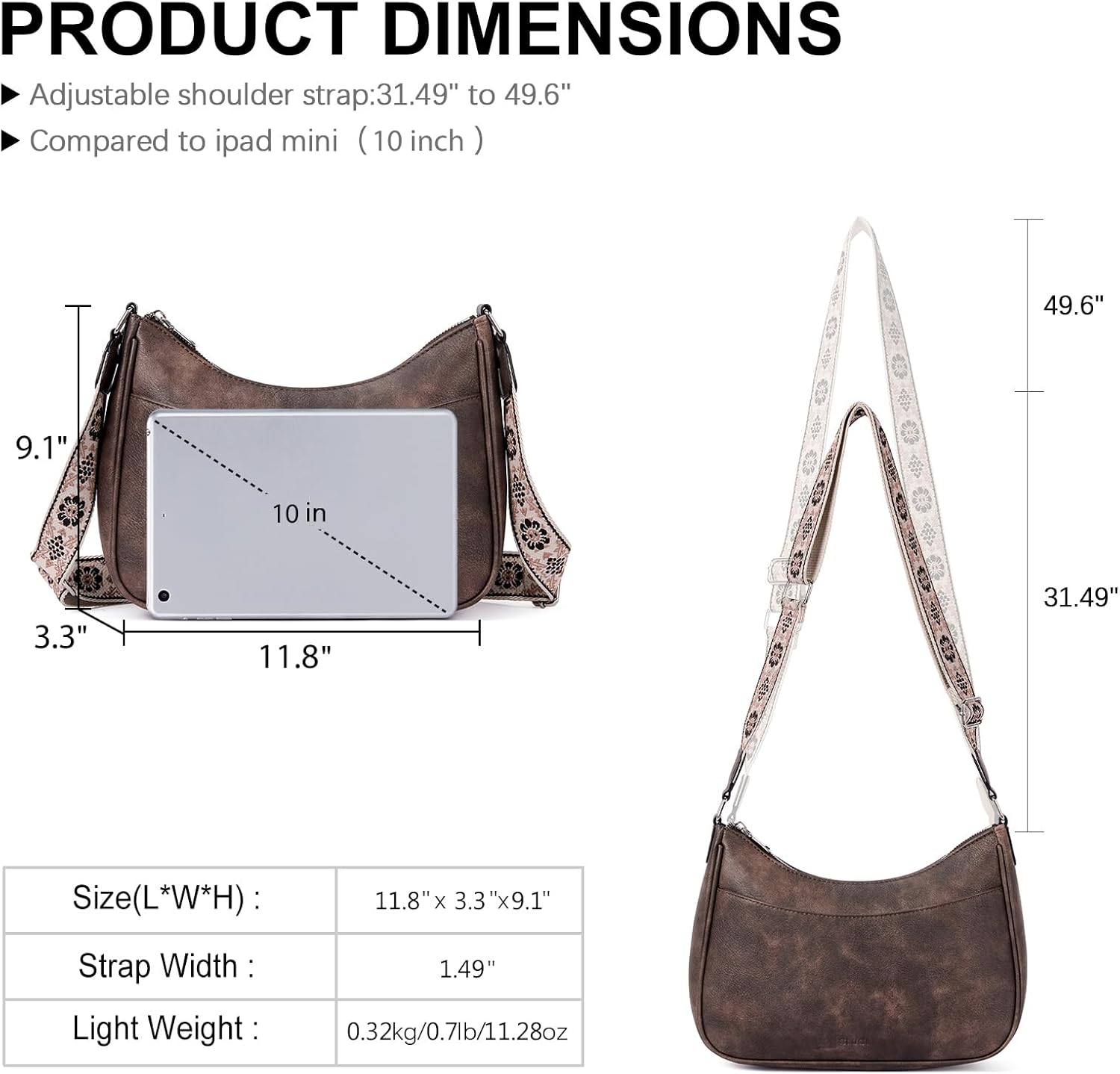 CLUCI Purses for Women Leather Crossbody Bags for Women Crossbody Purse Shoulder Bag for Women with Adjustable Strap - Image 2