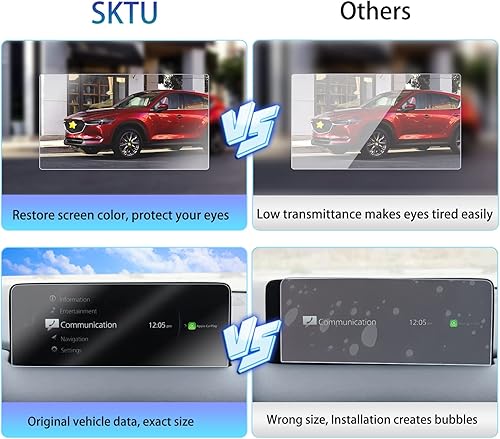 Miniatura 6 de SKTU Protector de pantalla para Mazda CX-5 2021-2025, Mazda CX-9 2021-2023 de 10.25 pulgadas de navegación 2024 2025 CX5, accesorios de alta