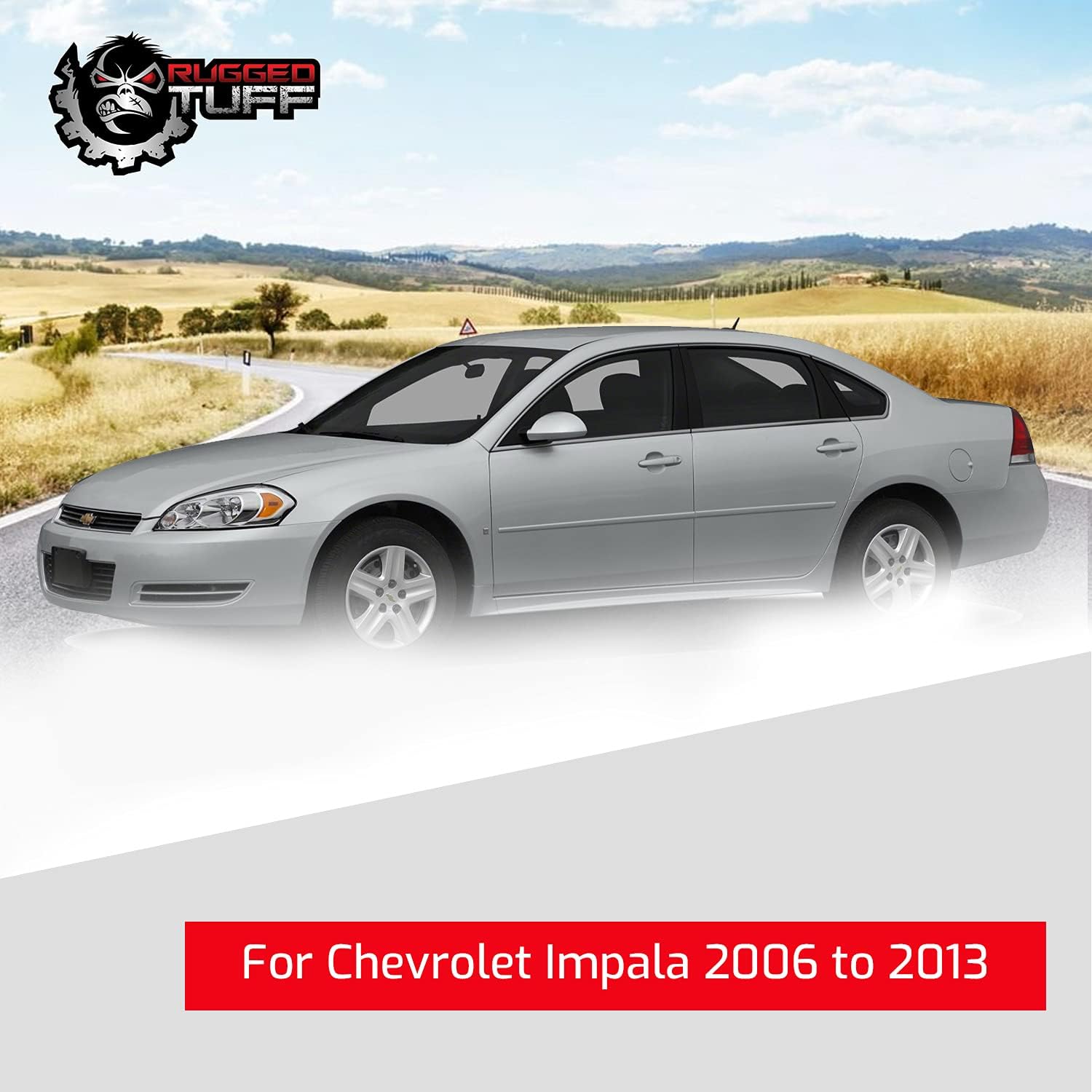 Driver Side Mirror Glass Replacement For 2006-2013 Chevrolet Impala, 2014-2016 Impala Limited Left Door Mirrors with Backing Plate 89046151 88894540 GM1324117