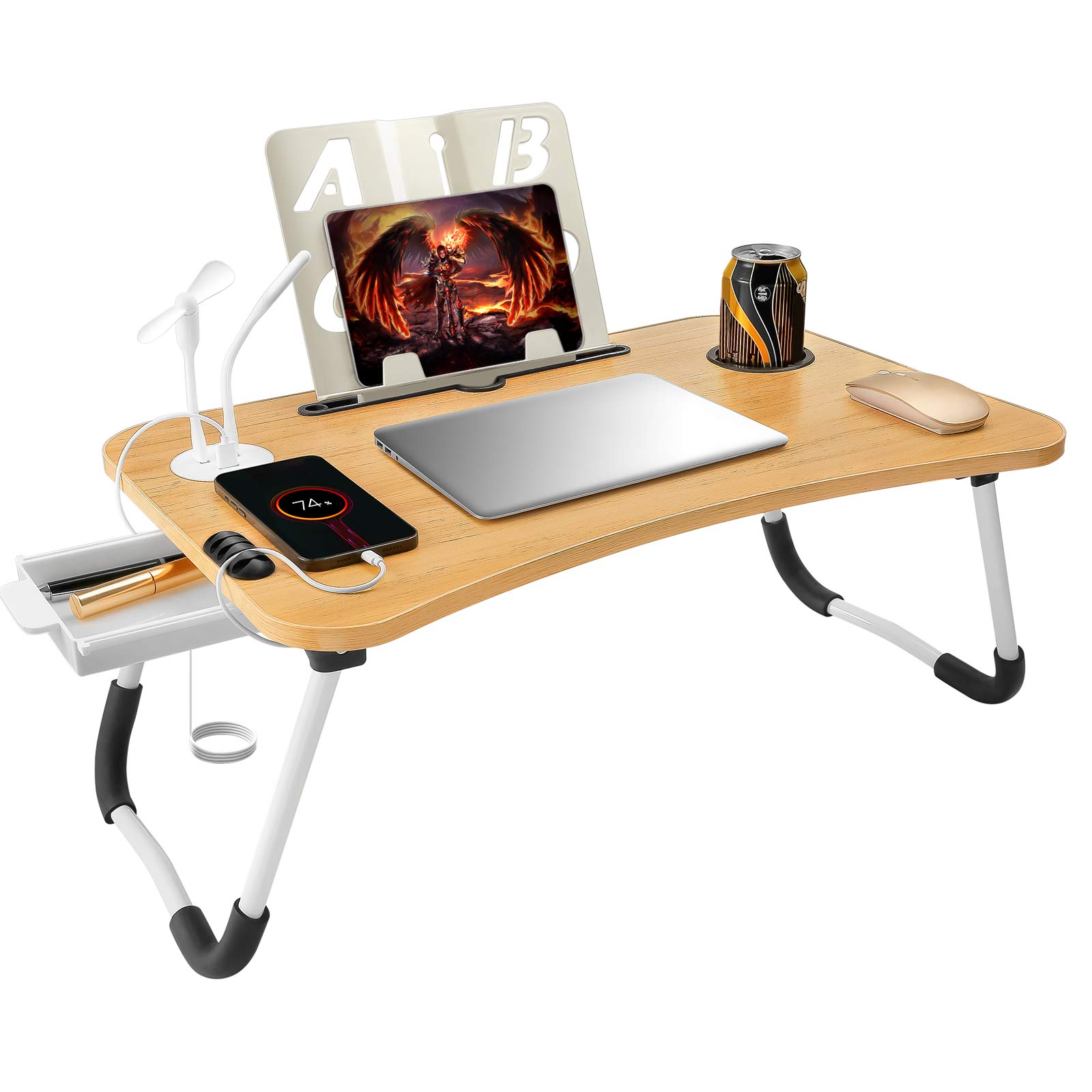 Buy Lap Desk Bed Tray Table, Foldable Bed Desk for Laptop, Stand Bed