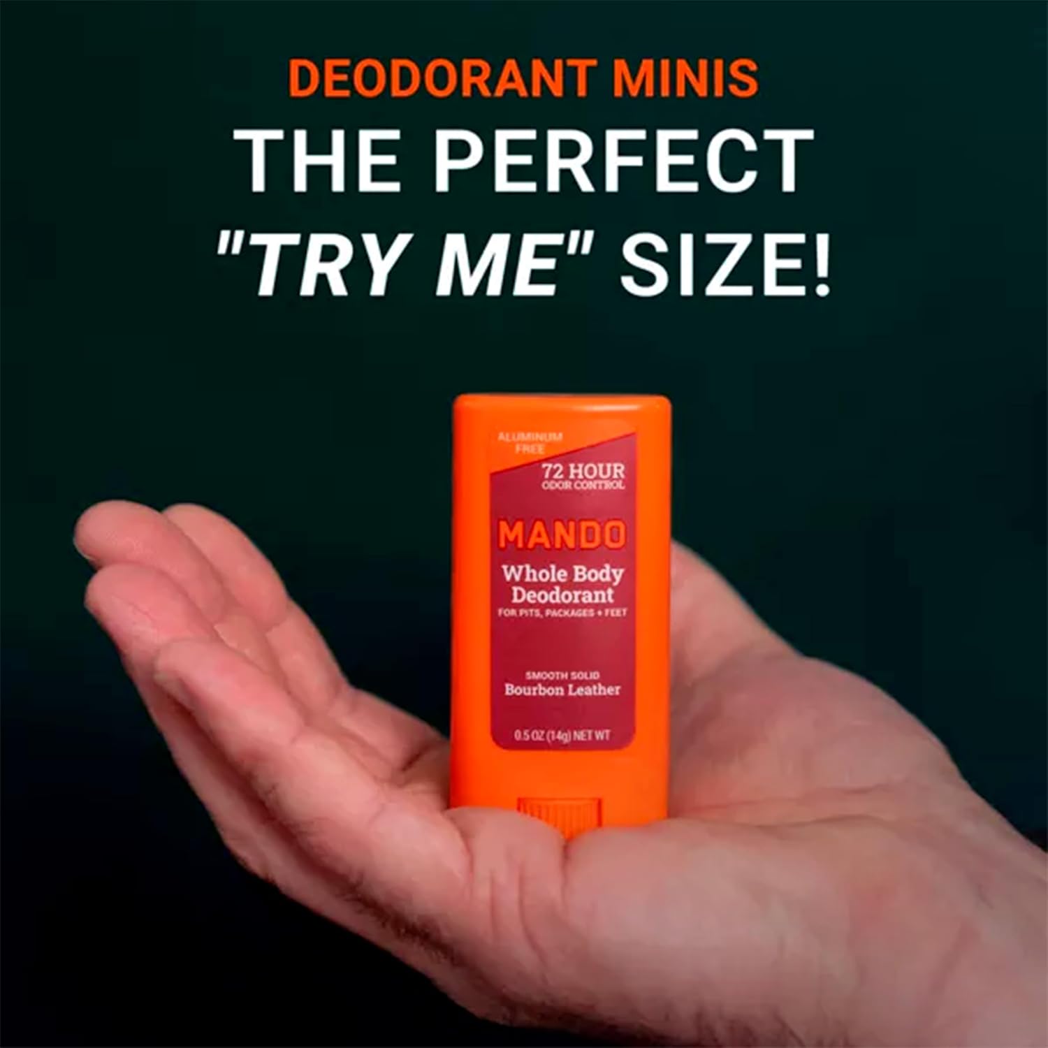 Travel Size - Mando Whole Body Deodorant - Men's Aluminum-Free Smooth Solid Stick Deodorant - Bourbon Leather And Pro Sport - 0.5oz - Pack Of 02 - Travel Size - Image 2
