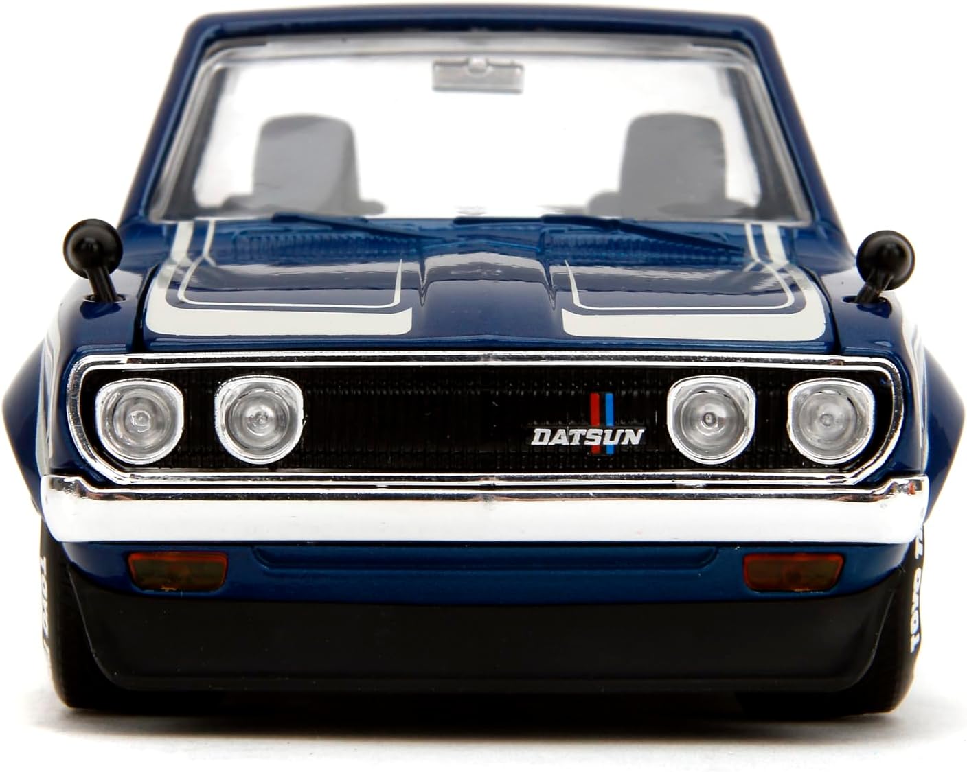 Jada Toys JDM Tuners 1:24 Scale Die-Cast 1972 Datsun 620 Pickup – Opening Doors, Detailed Interior, Rubber Tires, Collectible for Ages 8+(Gloss Blue)