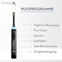Oral-B Genius X Elektromos Fogkefe 6 Tisztítási Móddal Bluetooth Applikációval 6