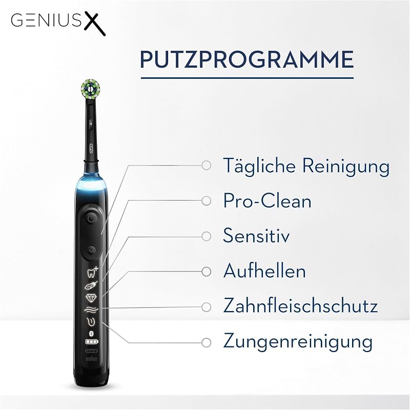 Oral-B Genius X Elektromos Fogkefe 6 Tisztítási Móddal Bluetooth Applikációval