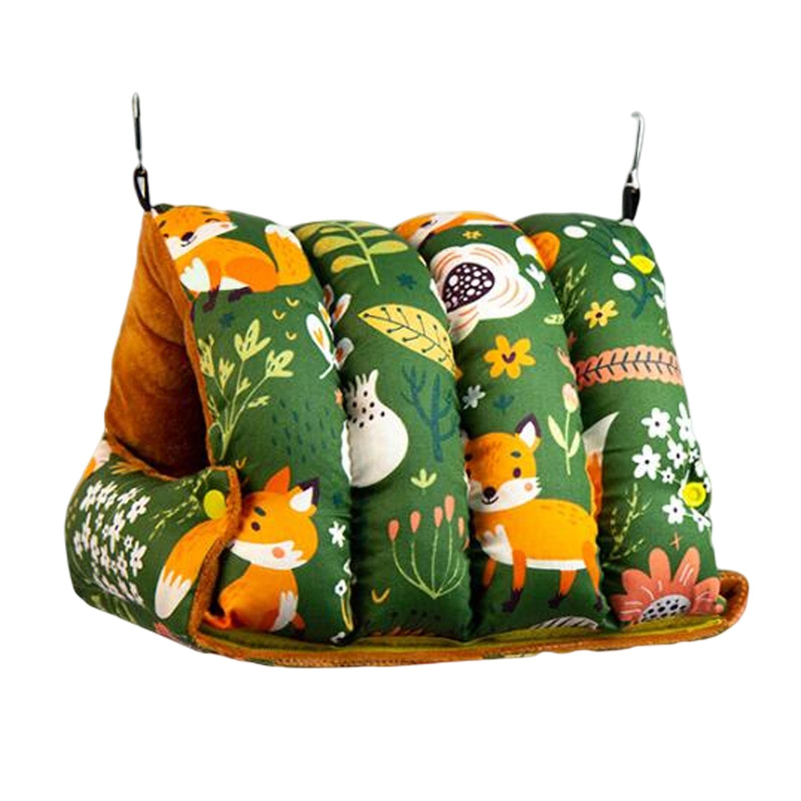 F Fityle Nid pour Oiseaux Hamac Balançoire Suspendue Jouet Douillet en Coton Réutilisable Confortable Utilisable pour Oiseaux Domestiques Perruches Cage Intéri, Bleu Petit
