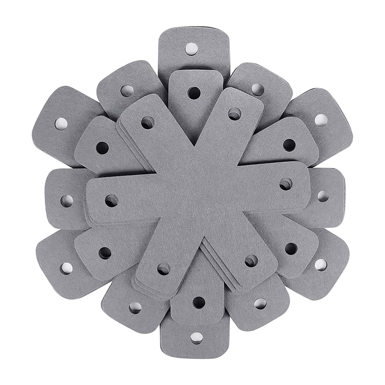 QUARKZMAN 12,5 cm pannenbeschermers, set van 10 anti-slip