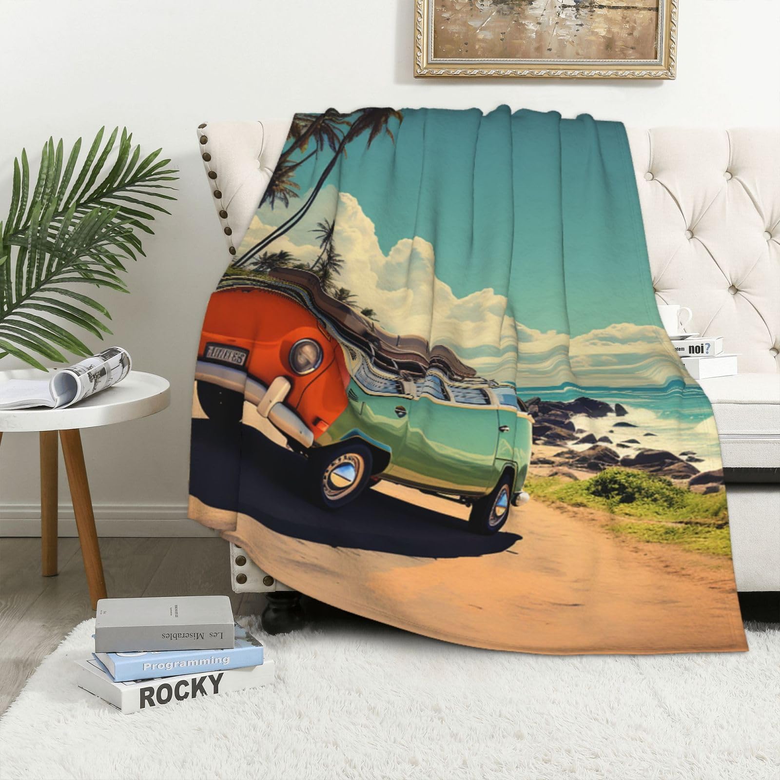 Couverture polaire en flanelle idéale pour le voyage et les soirées canapé