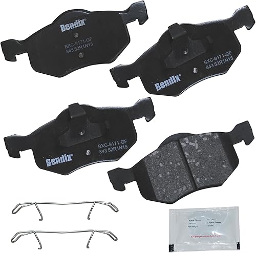 Vista 183 de Bendix Priority1 CFC1035 Pastillas de freno delanteras de cerámica para modelos seleccionados Chevrolet Aveo, Aveo5, Optra, Spark, Spark EV, Pontiac