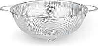 Gulex 3-Quart Stainless Steel Colander with Stable Base - Fine Mesh Strainer for Pasta, Veggies, Fruits, Dishwasher Safe