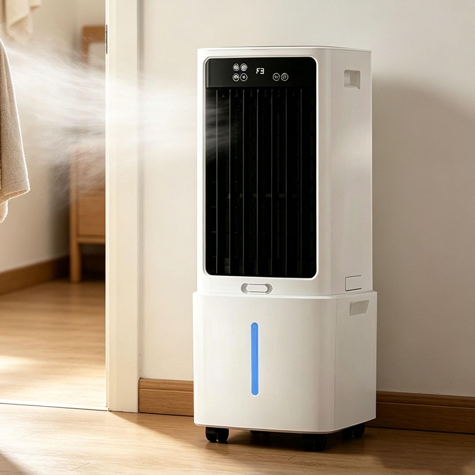 Lsoiup One Color Portable Evaporative Air Cooler, 3-In-1, Remote, Timer, 12L, Quiet