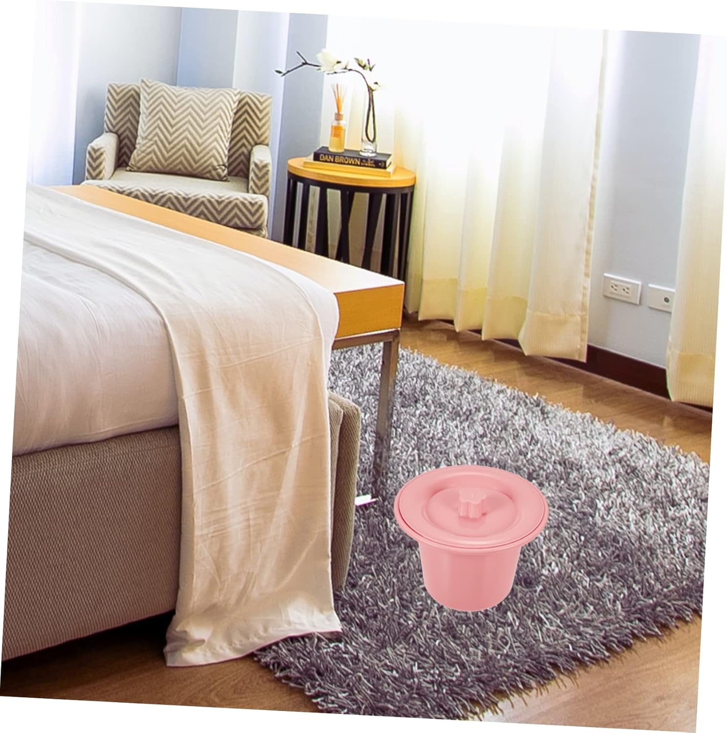 NOLITOY 2pcs Portable Urinal Pot Lid for Boys and Girls Adults and Disabled Practical Chamber Pot for Home Use Easy to Clean and Stable Design for Nighttime Needs