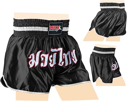 Miniatura 4 de MRX - Pantalones cortos de boxeo para hombre, entrenamiento de lucha, pantalones cortos de boxeo, MMA BJJ cortos de kickboxing