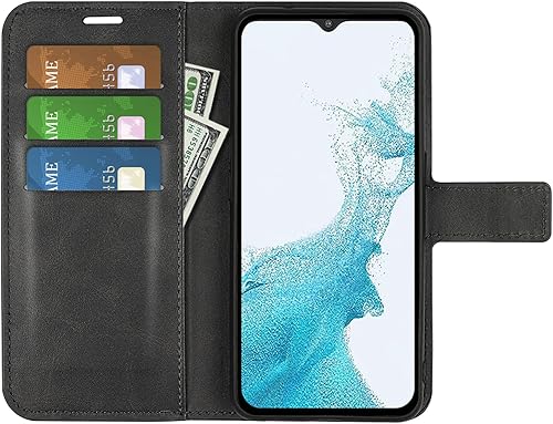 Miniatura 2 de Funda con tapa para Samsung A23 Wallet PU Funda protectora magnética para Samsung Galaxy A23 5G A236 4G A235 Folio Book Cover con soporte (marrón)