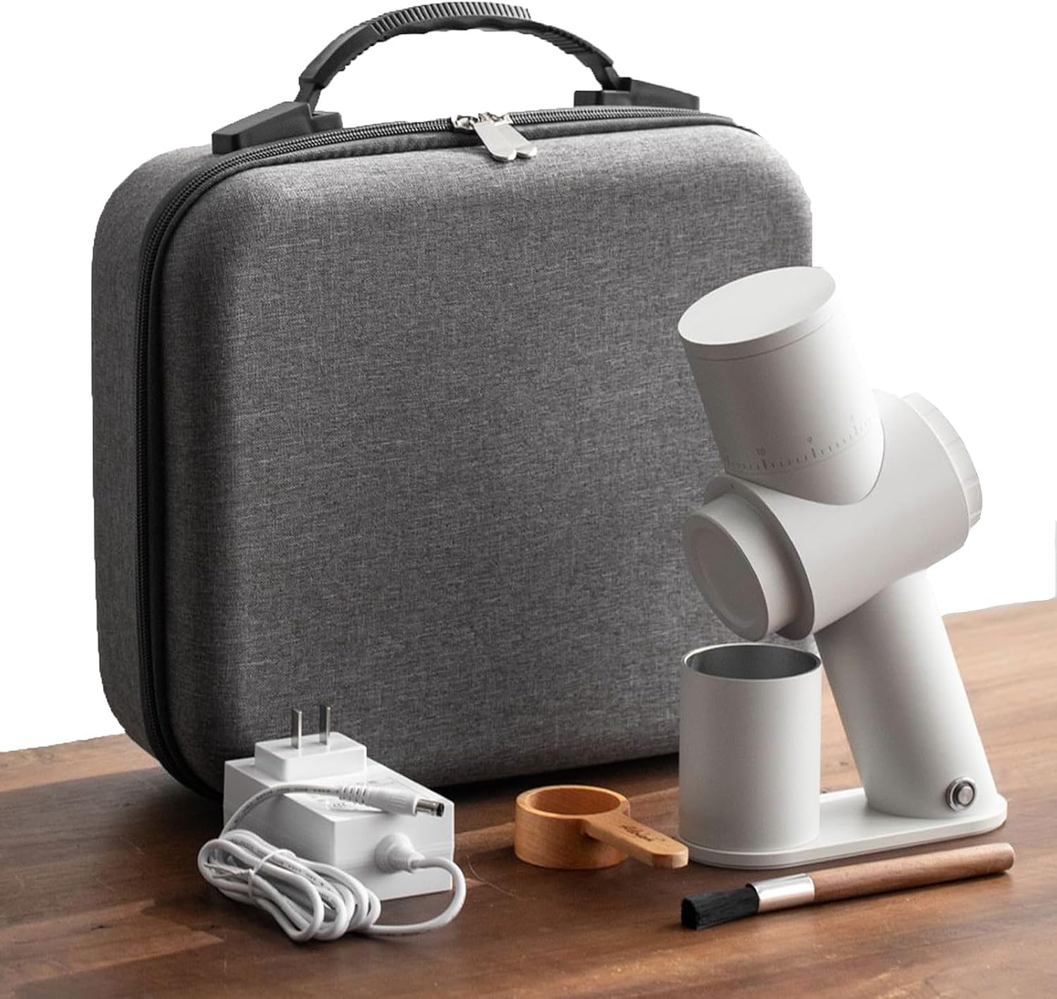 Moulin à café électrique expresso, café filtre, voyage, camping, bureau, capacité 25-30 g, 66 tr/min