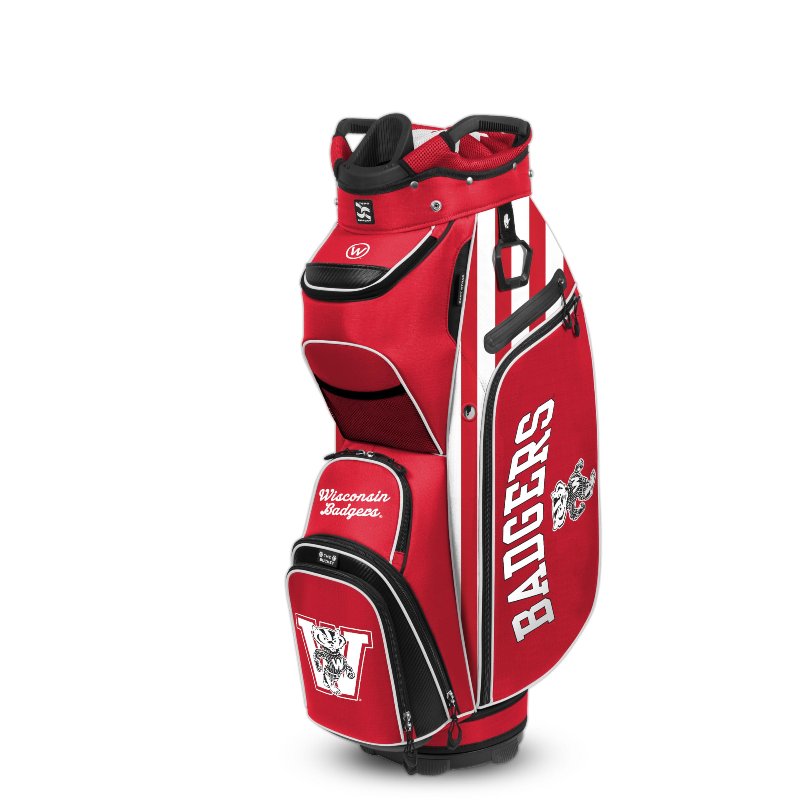 Team Effort Bucket III Cooler Cart Bag Limited Edition NCAA Wisconsin Badgers