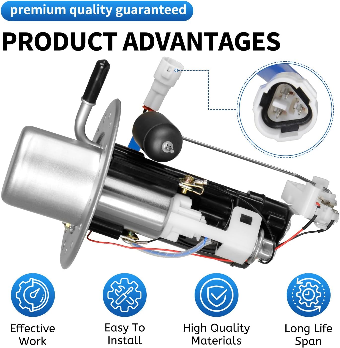 15100-01H00 Upgraded Fuel Pump Assembly Compatible With Suzuki GSX-R600 GSX-R750 2006-2007 Models Replaces 1510001H00 15100-01H00-E00 - Image 6