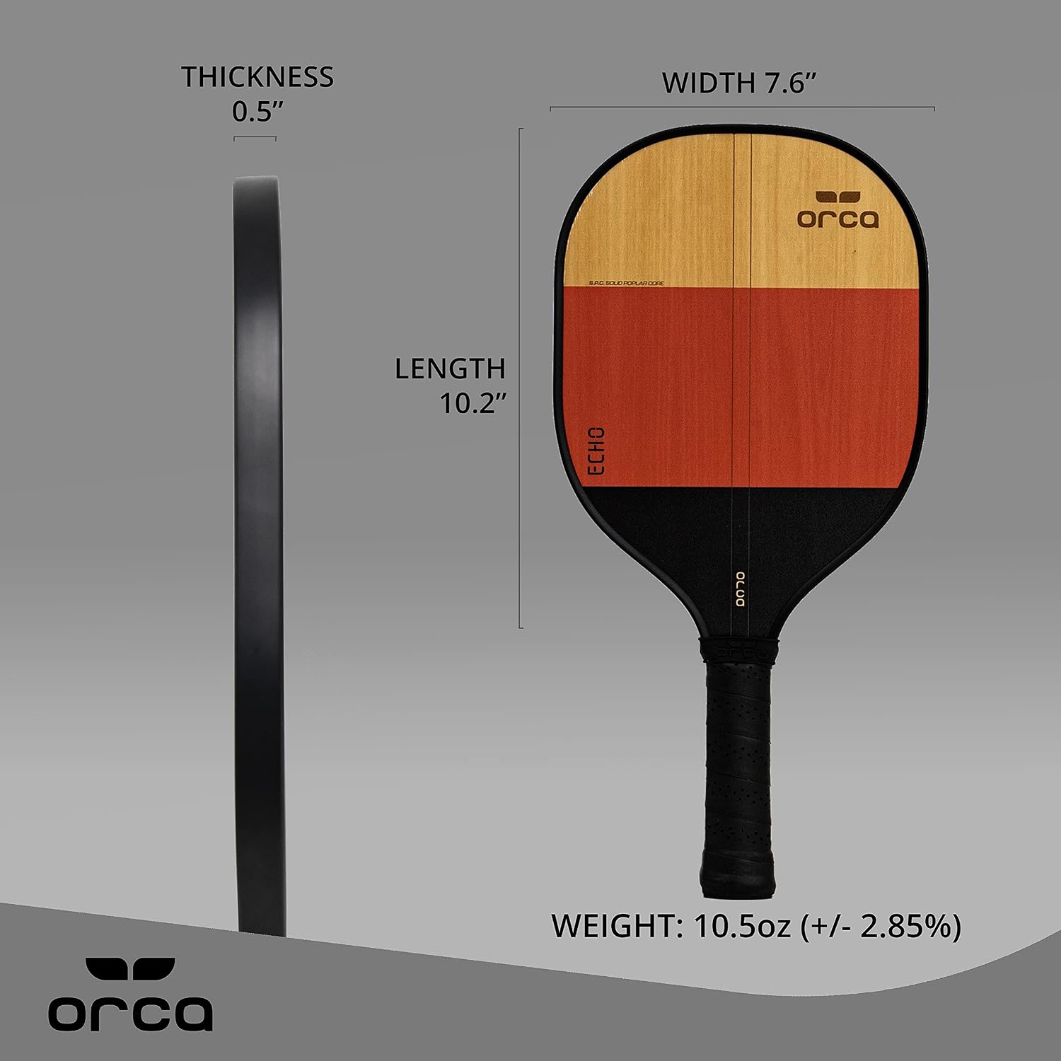 Orca Pickleball Paddles, Sports Series Wood Pickleball Paddle Sets, Pickleball Paddles Starter Set with Pickleballs and Accessories