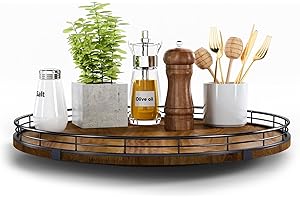 Farmhouse Oak 16" Lazy Susan Turntable