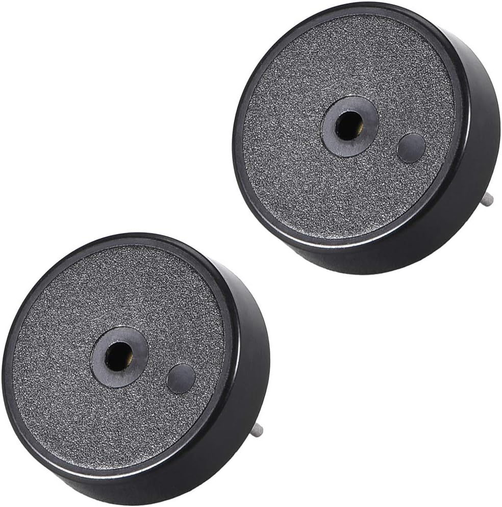 sourcing map 2 Pcs DC 5V Zumbador Electrónico Pasivo Alarma Sonora Sonido Continuo 80dB Altavoz