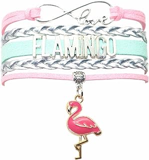 Flamingo Bracelet Jewelry - Infinity Love Cute Flamingo Gifts Flamingo Jewelry Bracelet Gifts For Women, Girls, Men, Boys, Flamingo Party Supplies
