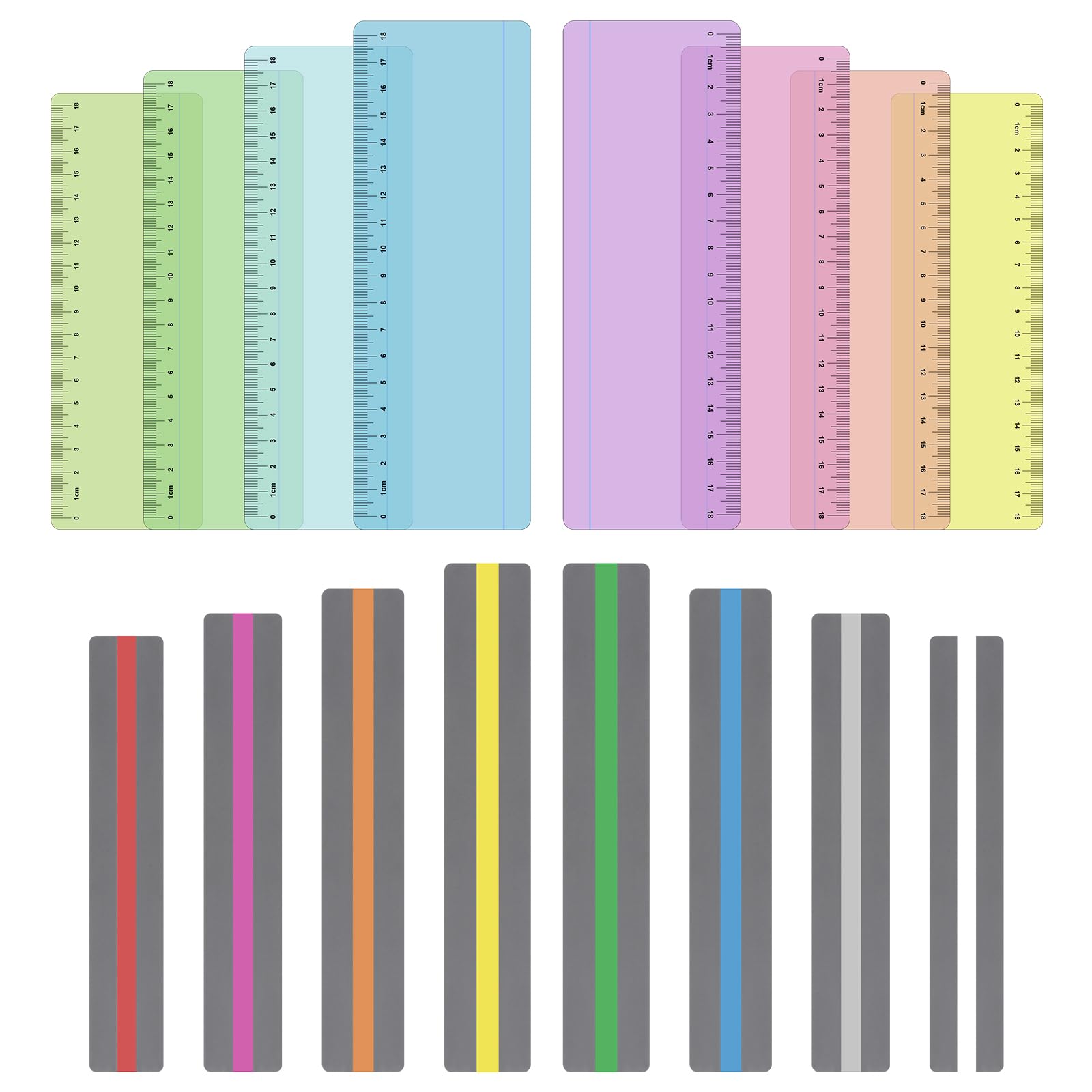 20 Sovrapposizioni Per Dislessia - Strisce Colorate Per Aiutare La Lettura E Ridurre Lo Stress Visivo Nei Bambini - 5