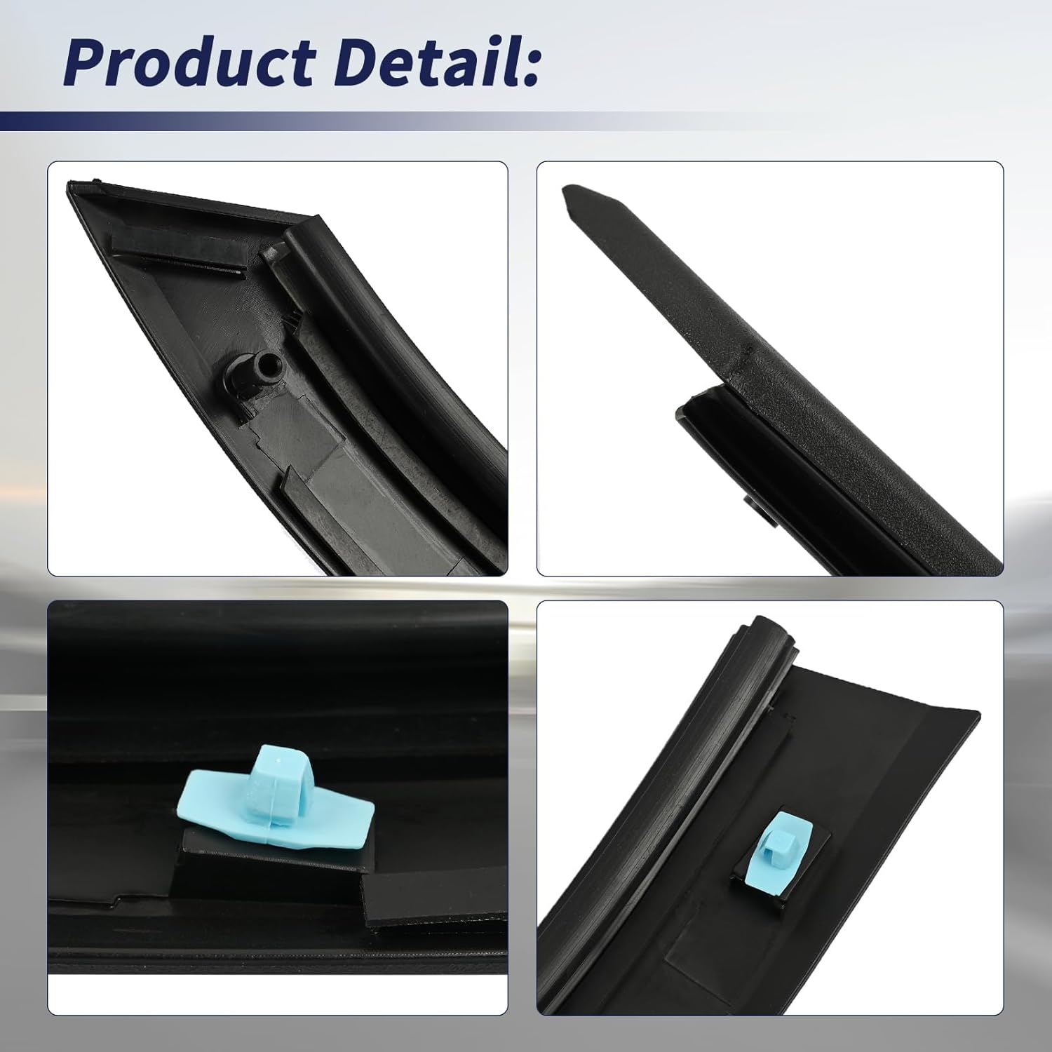 2PCS Rear Door Wheel Arch Molding Garnish Trim 75395-TG7-A01 75390-TG7-A01 Compatible with Honda Passport 2019-2023/Pilot 2016-2022