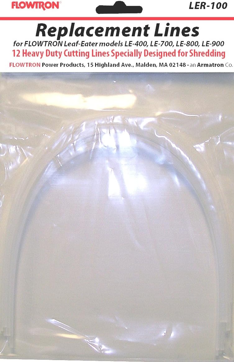 FlowtronLER-100 Electric Leaf-Eater/Ultimate Mulcher Replacement Cutting Lines for LE-800, LE-900 & LE-900G - 12 Pack