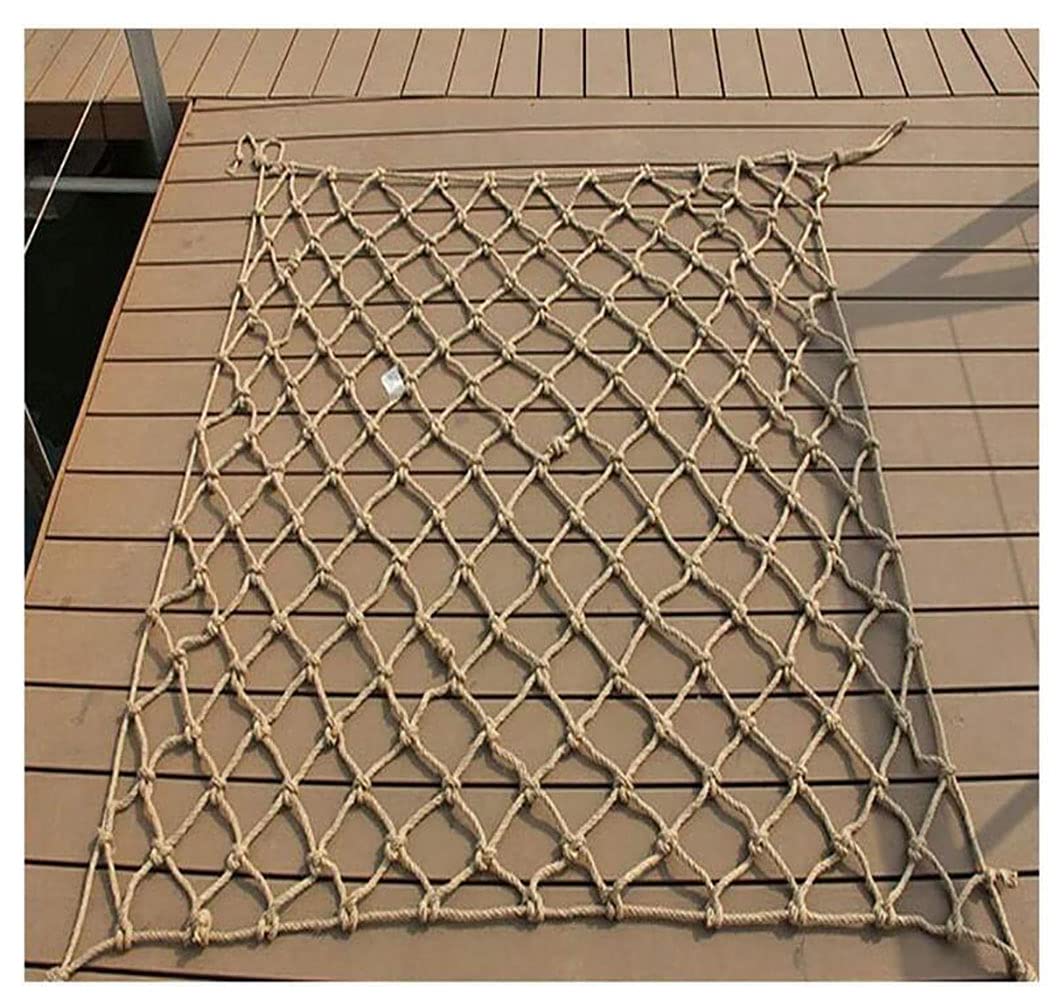 Filet de sécurité escalier anti-chute en corde de chanvre 2x4m