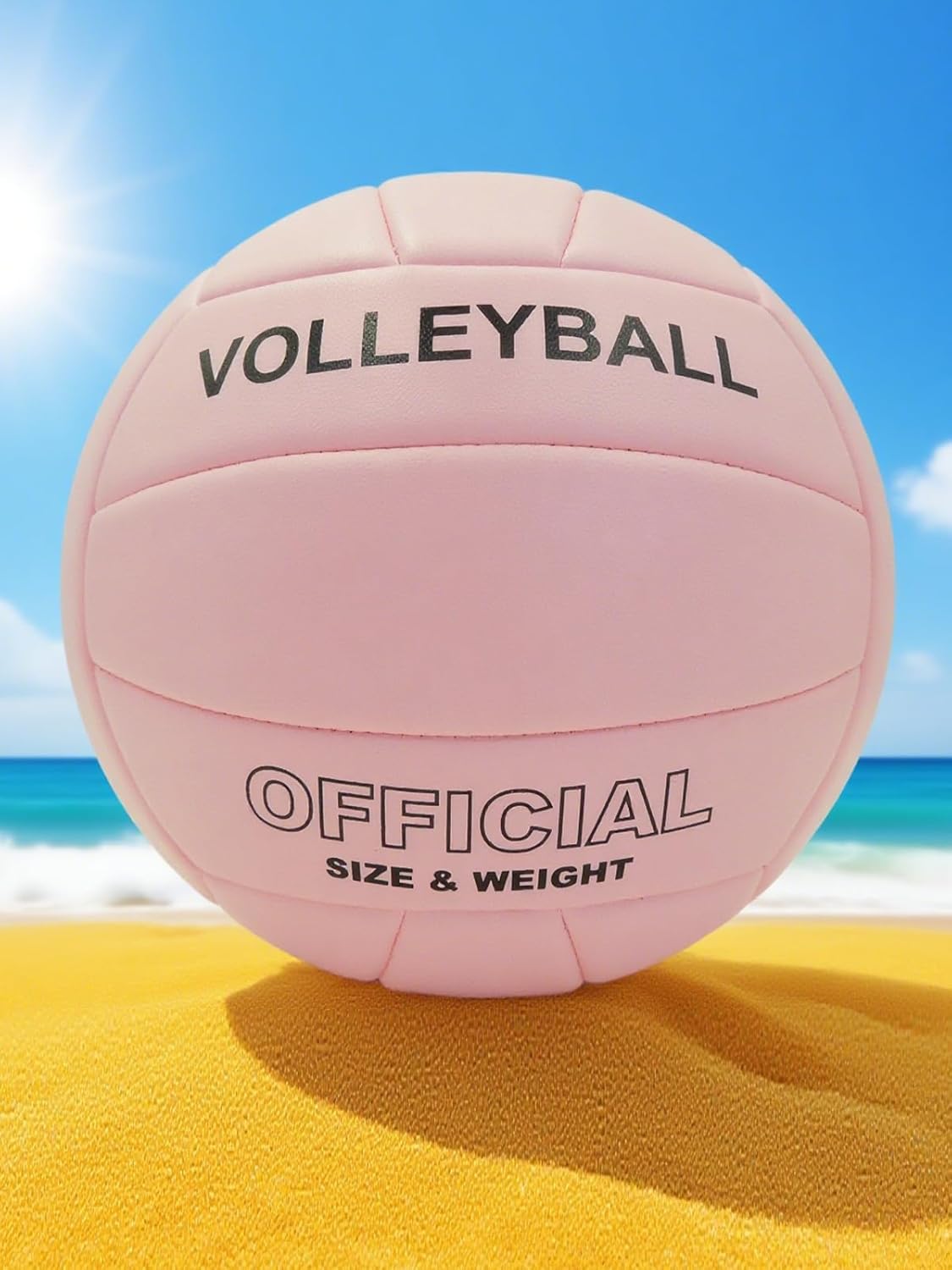 VerdeFlow Volleyball Ball Official Size 5 Volleyballs for Indoor Outdoor Beach Pool Game Play for Team Beginners Professional TPU Leather Training Practice Volley Balls - Image 8