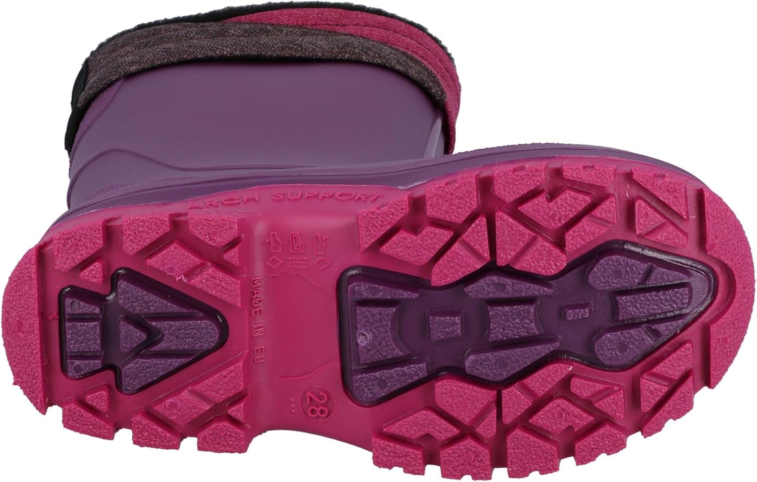 Lico Girl's Classic Boots Rain, Purple Pink, 4 us