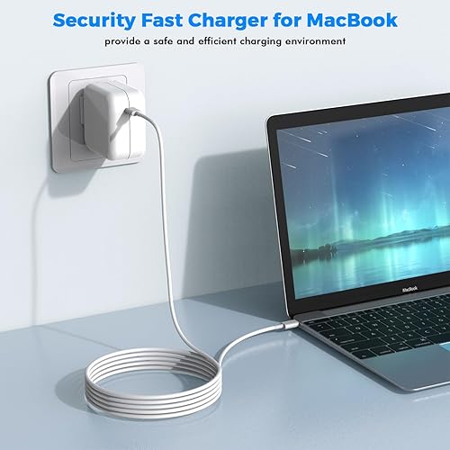 Miniatura 5 de Cargador USB C para MacBook Air MacBook Pro 13 14 15 16 pulgadas, carga M1 M2 M3 Apple portátil, paquete de 2 adaptadores de corriente USBC de 30 W,
