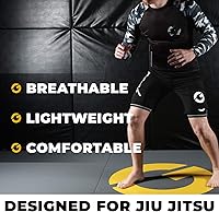 Vista 4 de Gold BJJ Pantalones cortos de compresión Jiu Jitsu - Capa base para agarre Gi y No-Gi - Short de artes marciales