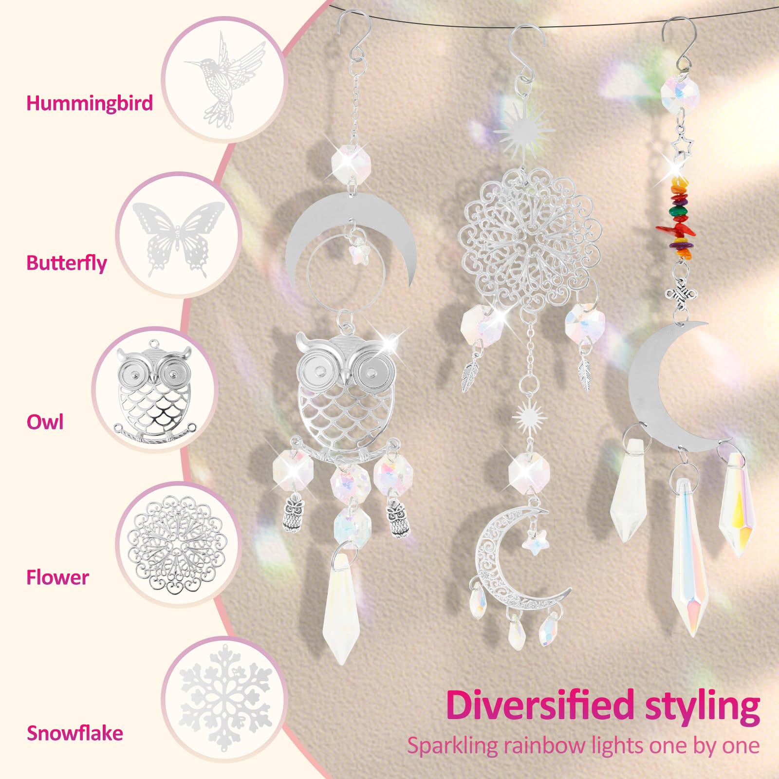 Bluway Lot De 168 Attrape-soleil à Faire Soi-êe Pour Adultes