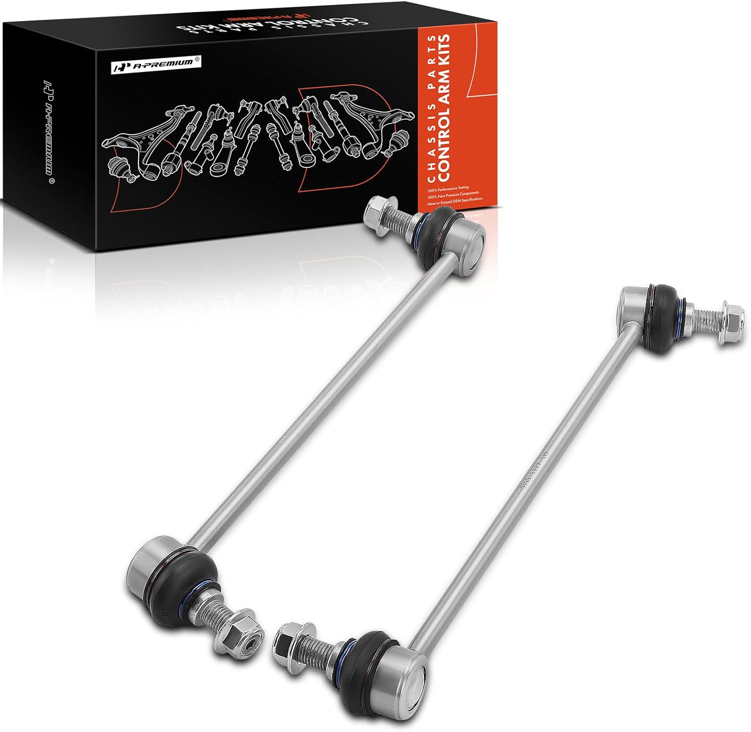 A-Premium 2 x Front Sway Bar Links Stabilizer Bar Links, Compatible with BMW 528i 535d 535i 550i (GT xDrive) & 740Ld 740Li 750i 740i 760Li 750Li (xDrive) & ActiveHybrid 5/7 & Alpina B7