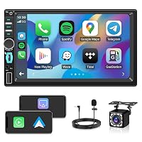 Moobsnry Autoradio 1 DIN con Schermo, CarPlay & Android Auto Wireless