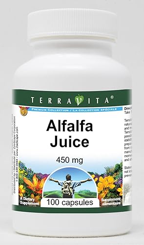 TerraVita Jugo de Alfalfa - 450 mg (100 Cápsulas, ZIN 518842)