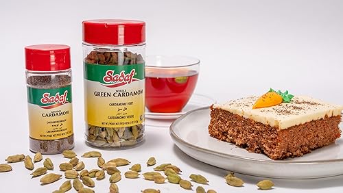 Miniatura 2 de Sadaf Green Cardamom Whole - Cápsulas de cardamomo verde para cocinar y condimentar alimentos, especias de cardamón de cocina de Oriente Medio,