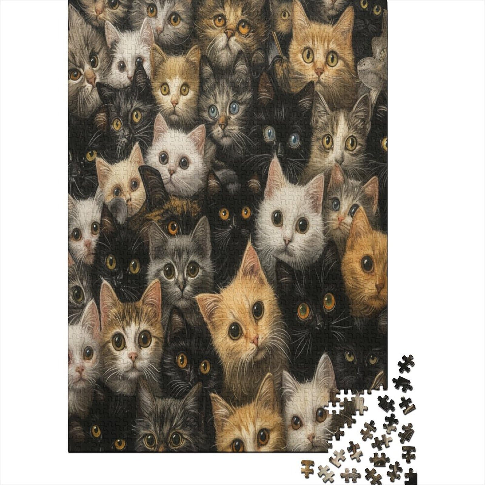 Cat Puzzle Da 1000 Pezzi Per Adulti Puzzle in Legno Da