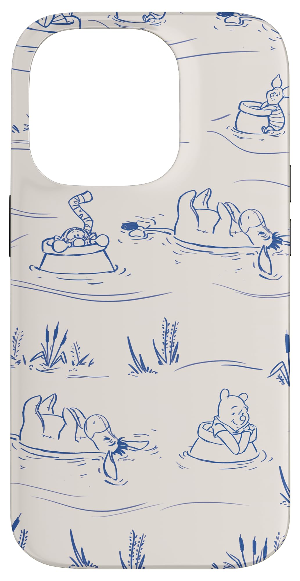 Disney Winnie The Pooh and Friends Hunny Pots Down The River Case for iPhone 14 Pro