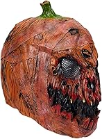 Vista 2 de Bbrand Máscaras de látex con cabeza de calabaza para decoración