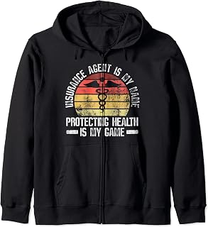 Health Insurance Consultant And Medicare Insurance Agent Zip Hoodie