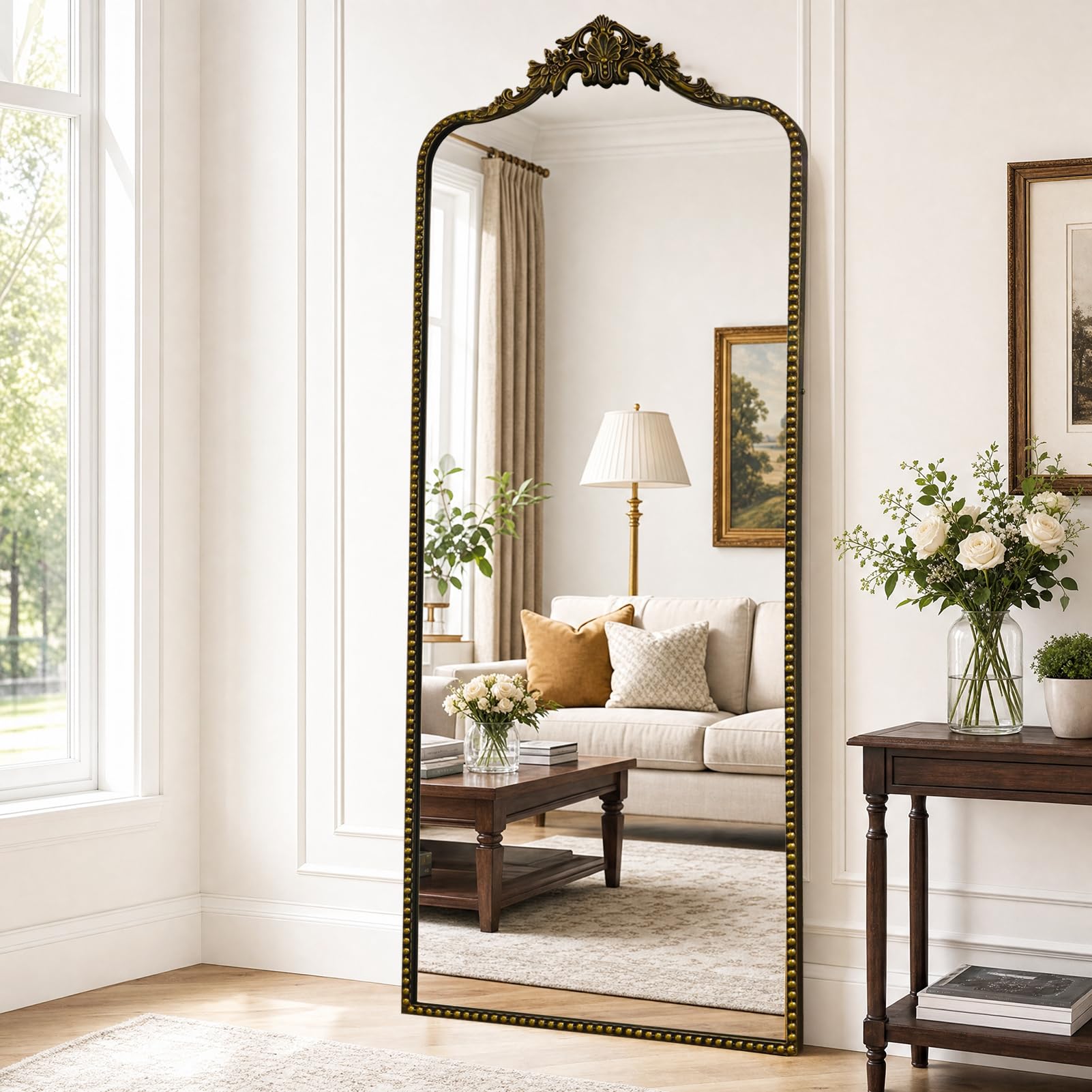 Amazon.com: G-LEAF Vintage Baroque Full Length Floor Mirror 75