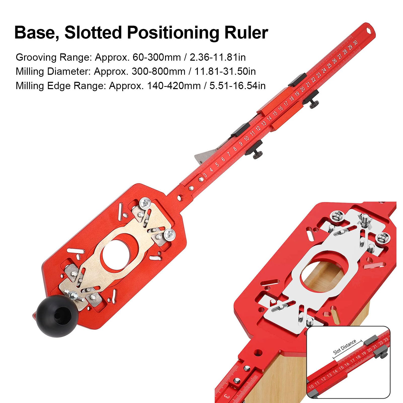 3 w 1 Router Frezowanie rowka wspornika, Router ze stopu aluminium Circle Cutting Jig, Regulowane narzędzie Jig Router Urządzenie do sprzętu szafki i Przewodnik po routerze