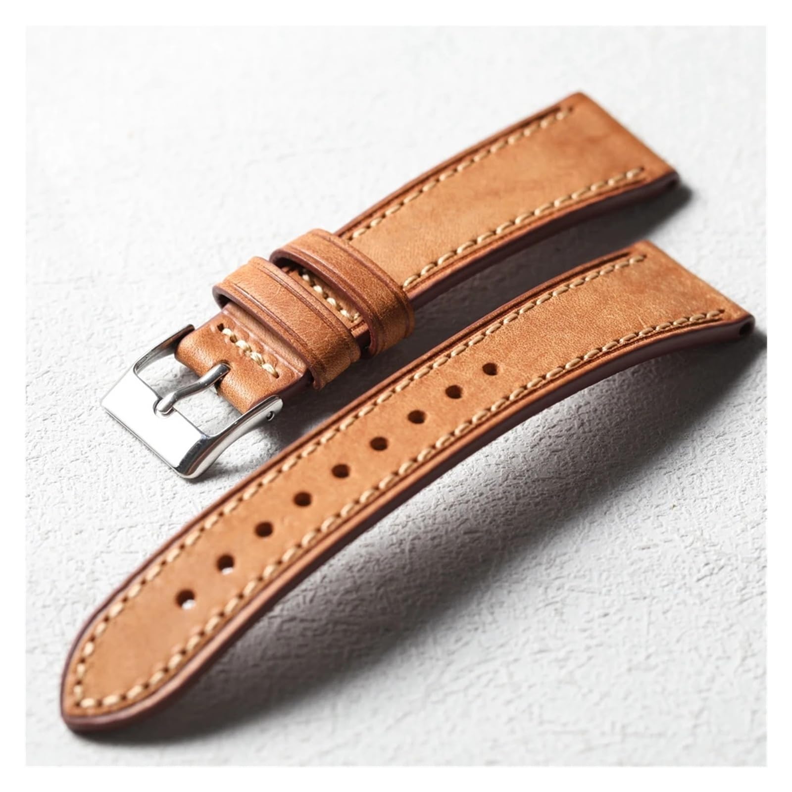 YINGO Handgefertigtes Armband Aus Echtem Leder, 18, 19, 20, 21, 22 Mm