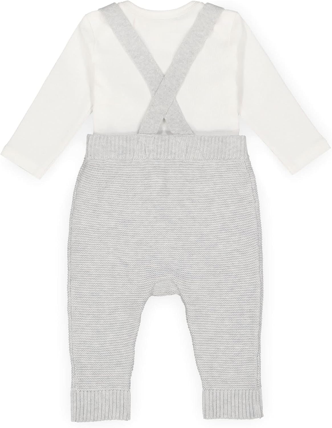Hope & Henry Layette Baby Boy Woven Bodysuit and Overall 2-Piece Set