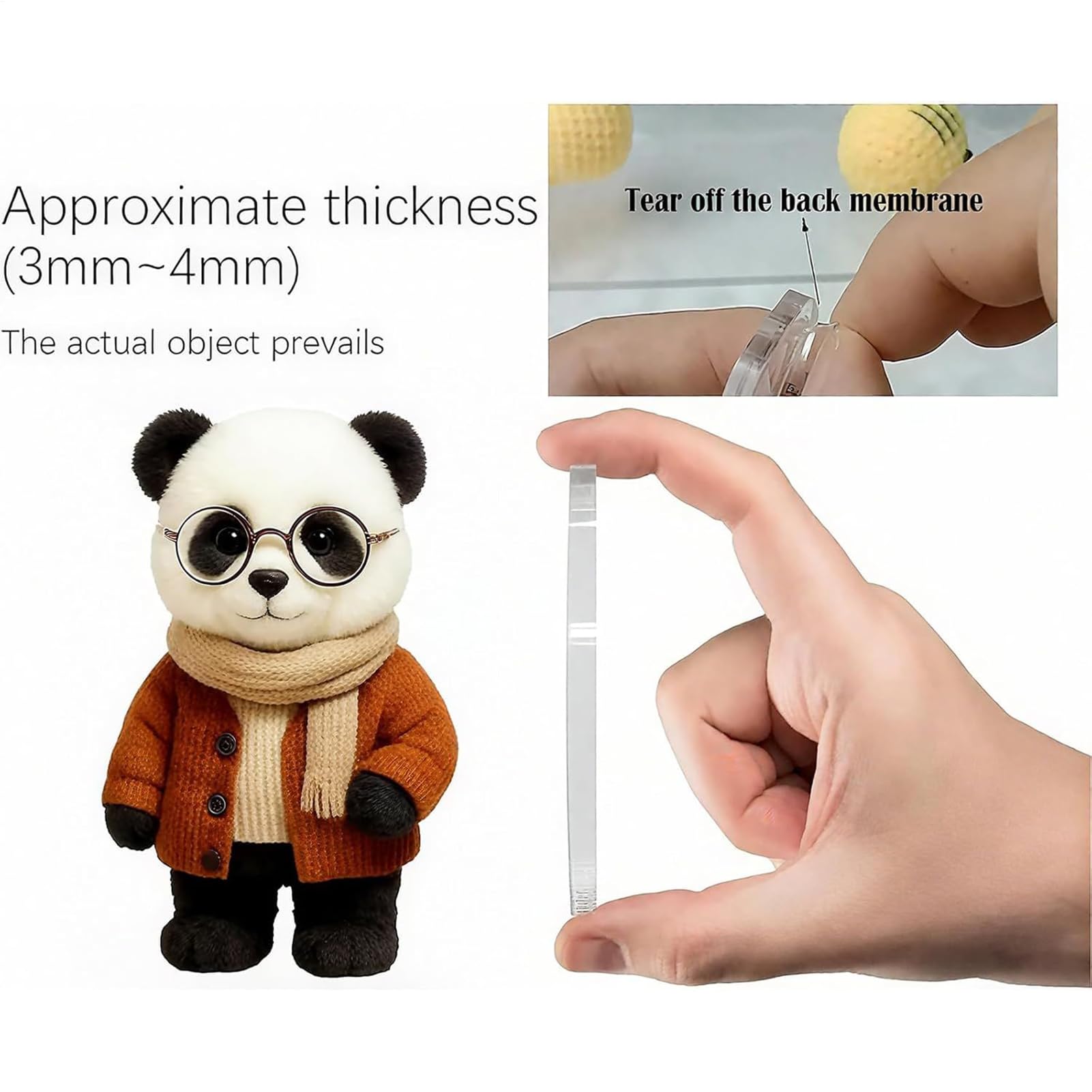 Calendario Dell'Avvento 2025 A Tema Panda - 24 Ornamenti In Acrilico, Decorazione Natalizia Per Parete O Albero, 26x18 Cm