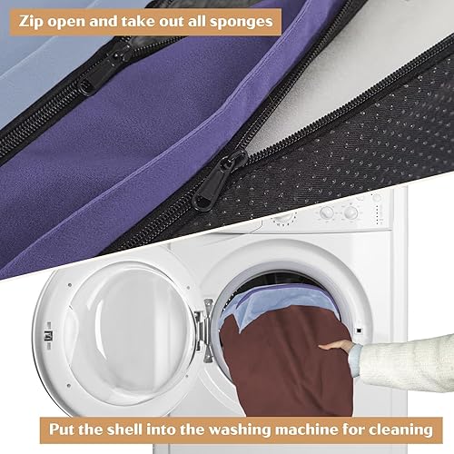 Miniatura 394 de Comfort Expression - Cama ortopédica para perros extragrandes, 53 x 42 pulgadas, cama impermeable y de apoyo de espuma con cojines removibles, con