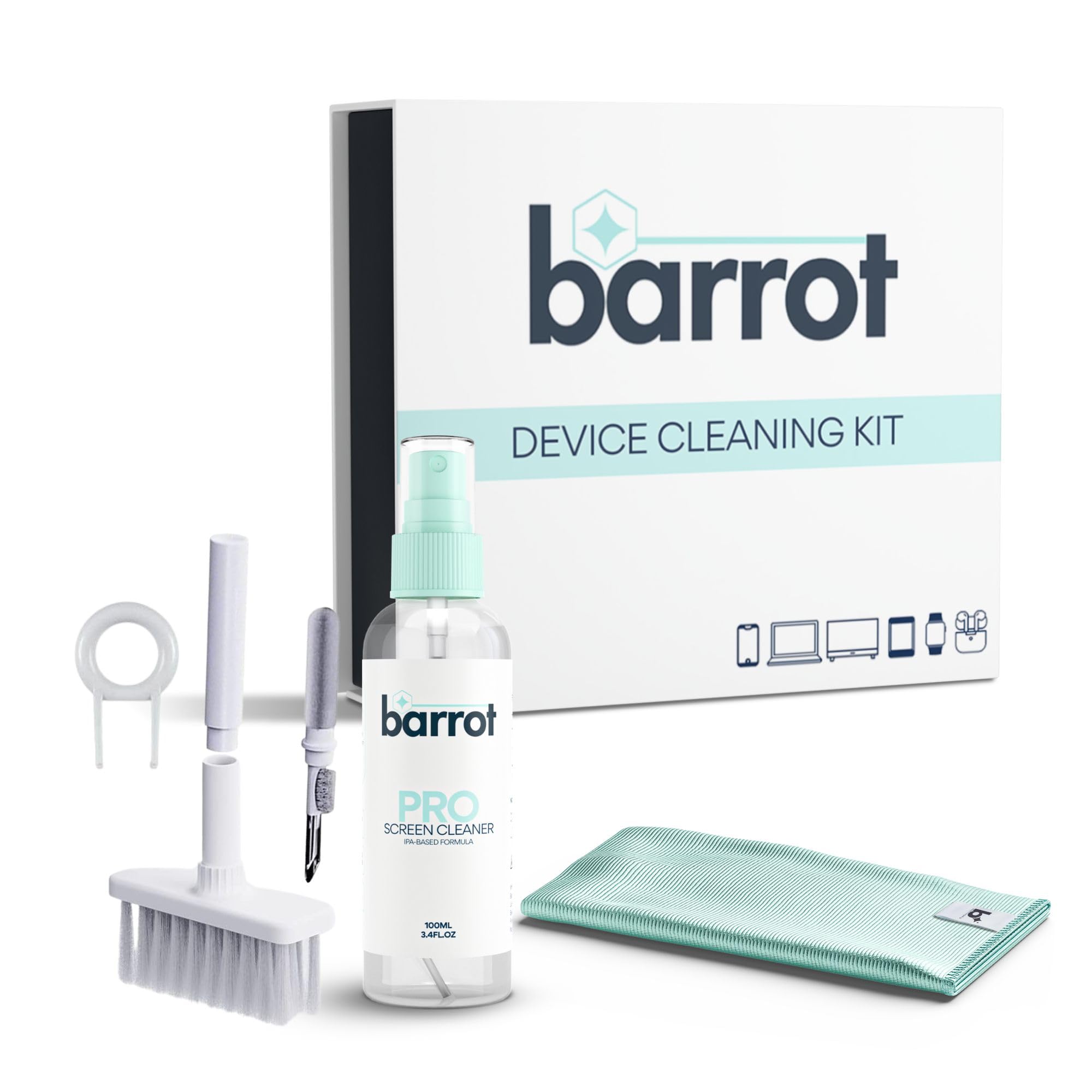 Multi-Purpose Device Cleaning Kit | Designed for Apple Devices - Macbooks, iMacs, iPads, iPhones, Airpods & More | Effective for All Laptops, Phones, Tablets & Lenses-image-29