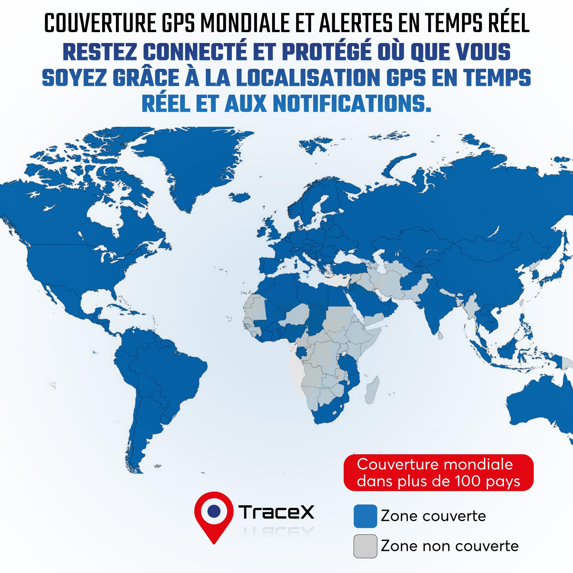 Système d'alarme antivol et Traceur GPS – antivol 110dB - Alarme Universelle de sécurité pour Fourgon, Camping-Car, Van, Voiture, Moto